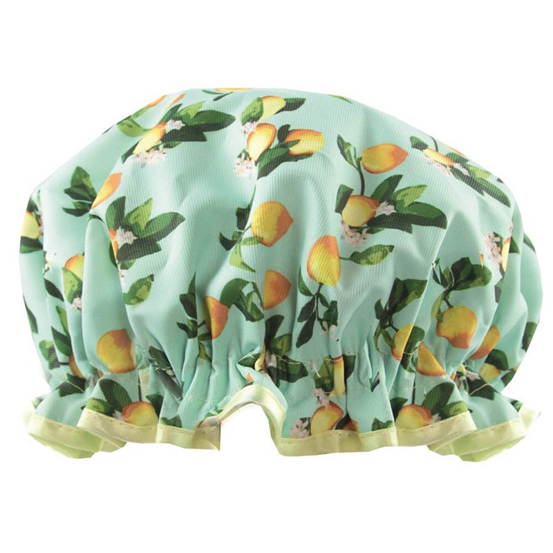 The Vintage Cosmetic Company Lemon Print Shower Cap