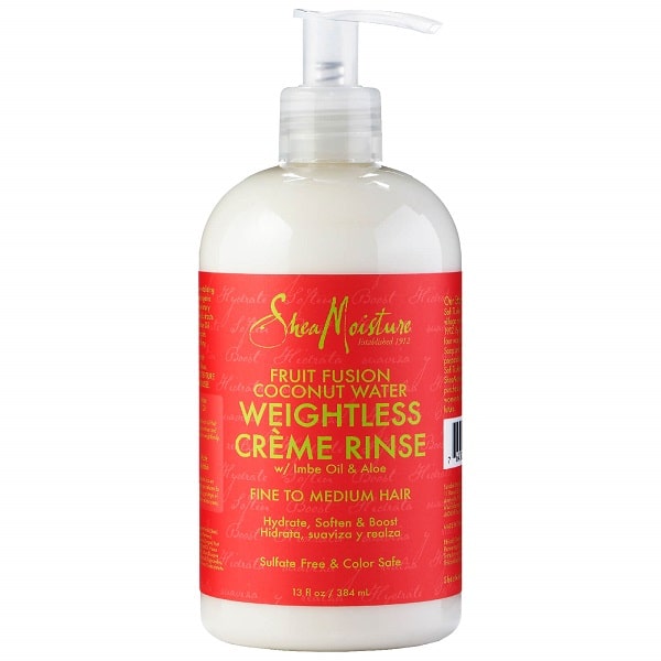 Shea Moisture Fruit Fusion Weightless Crème Rinse – Kondicionér na jemné kudrny 384 ml